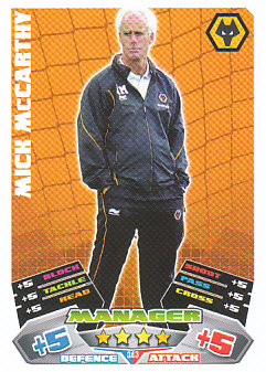 Mick McCarthy Wolverhampton Wanderers 2011/12 Topps Match Attax Manager #343